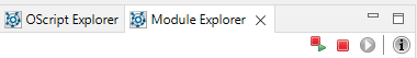Module Explorer toolbar
